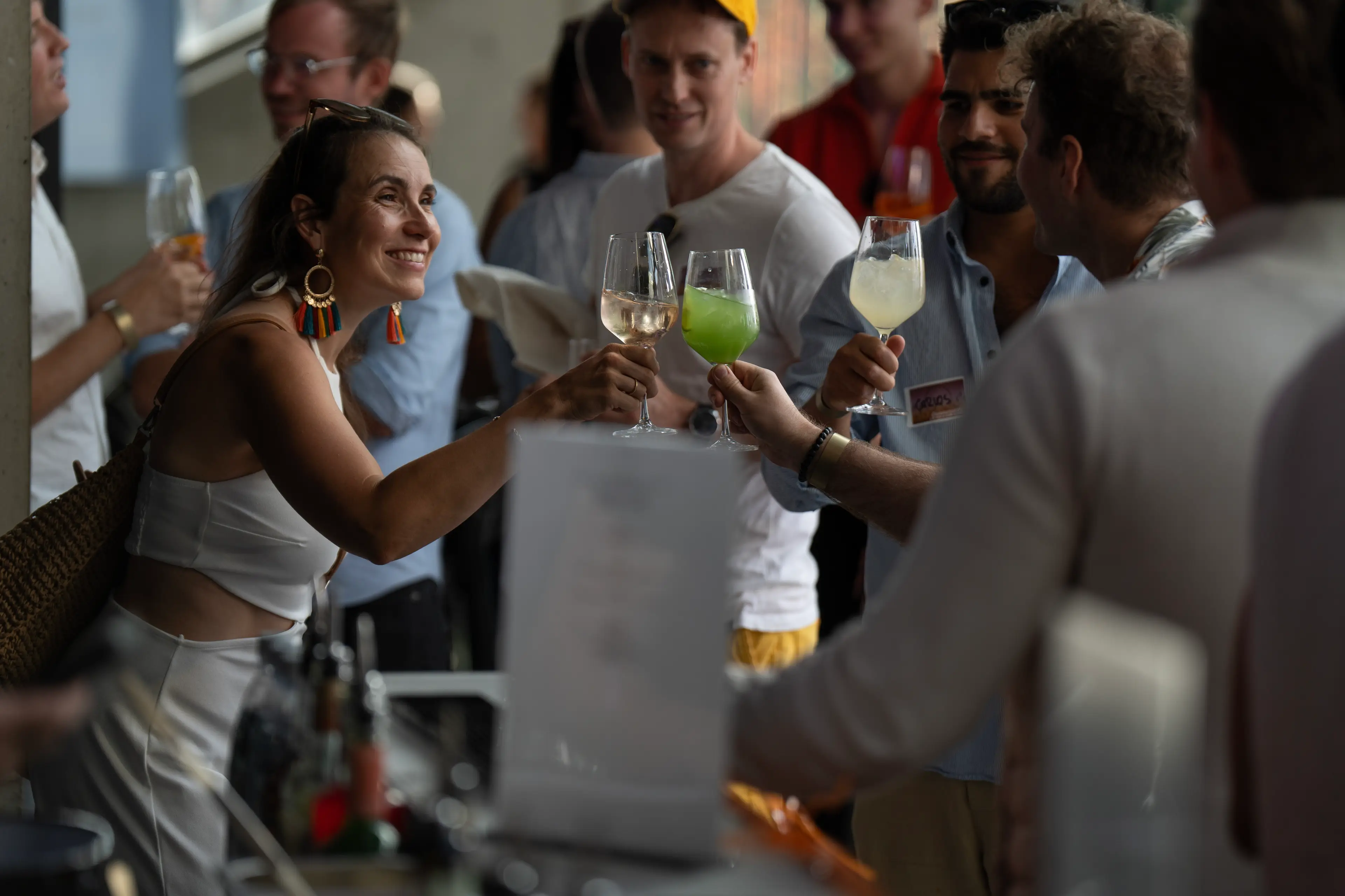 Networking drinks at a Manage and More event